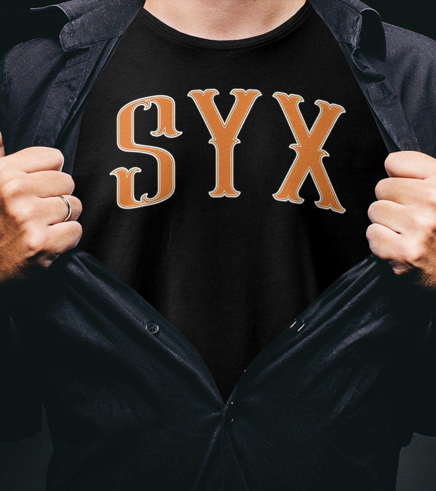 Imdontai Merch Syx Bold Orange Letters T-Shirt
