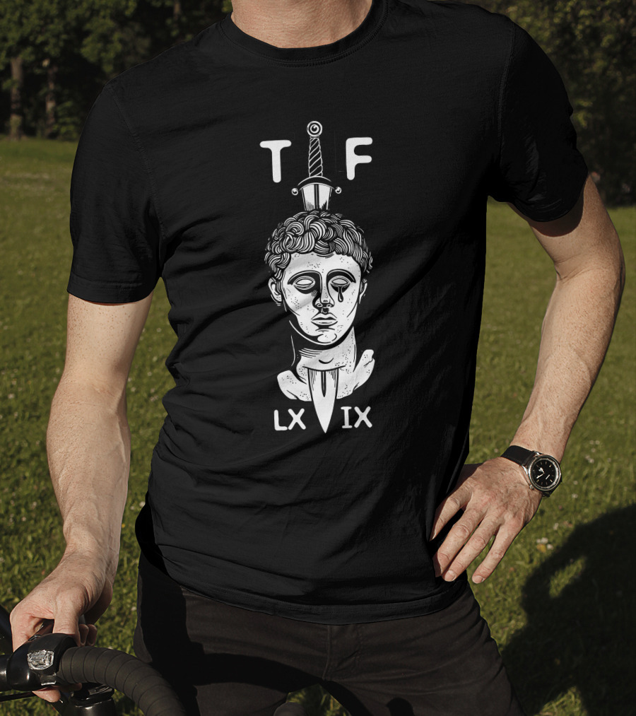 T F LX IX Garand Thumb Merch Roman Statue Sword T-Shirt