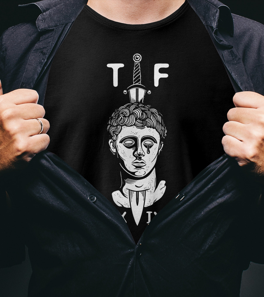 T F LX IX Garand Thumb Merch Roman Statue Sword T-Shirt