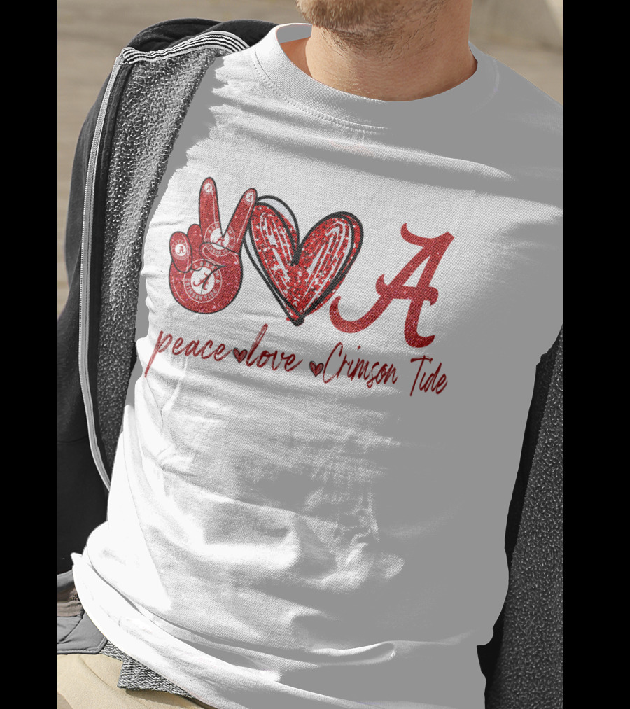 Peace Love Crimson Tide T-Shirt