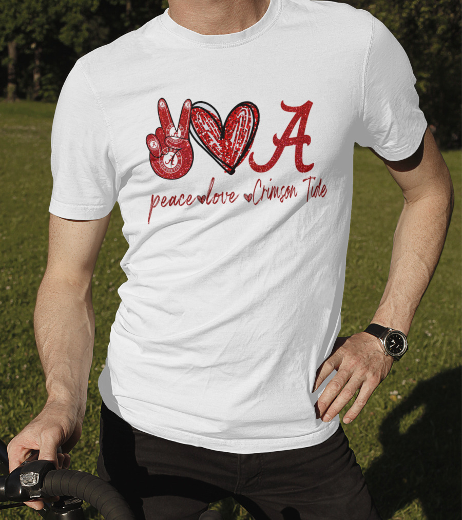 Peace Love Crimson Tide T-Shirt