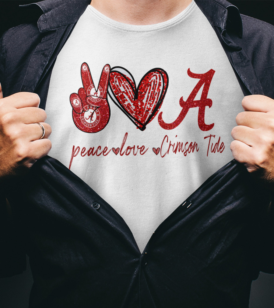 Peace Love Crimson Tide T-Shirt