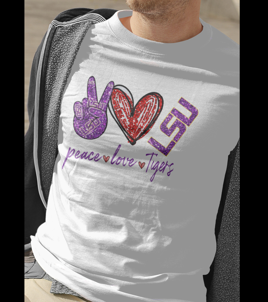 Peace Love Tigers LSU T-Shirt
