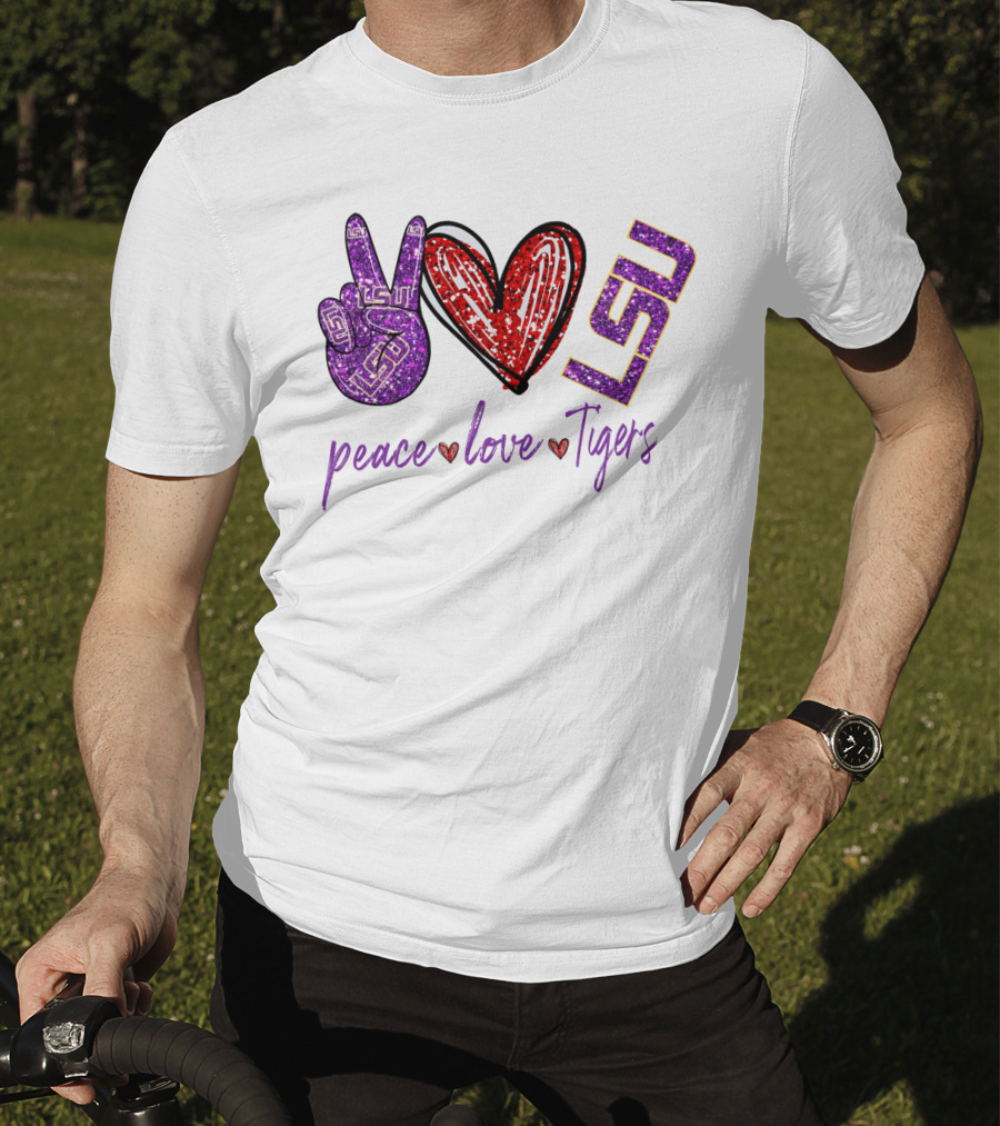 Peace Love Tigers LSU T-Shirt