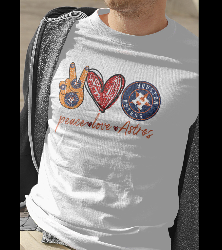 Peace Love Houston Astros T-Shirt