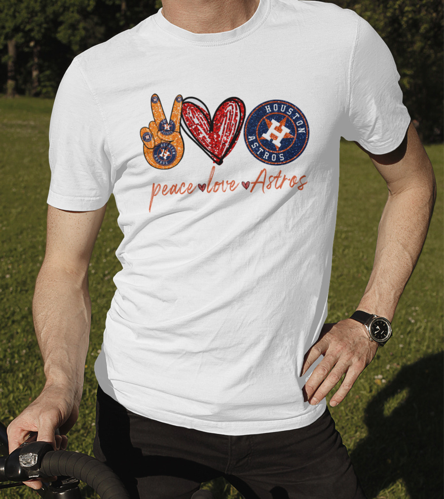 Peace Love Houston Astros T-Shirt
