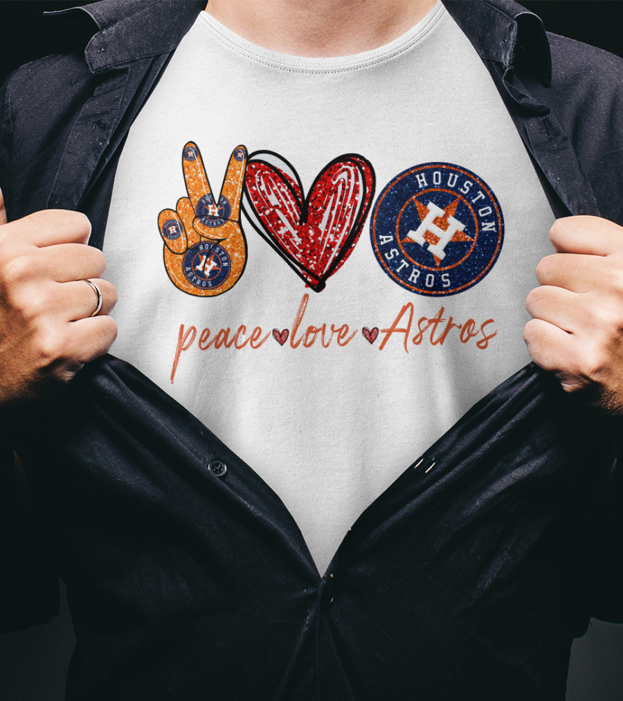 Peace Love Houston Astros T-Shirt