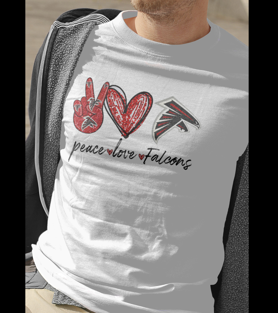Peace Love Falcons T-Shirt