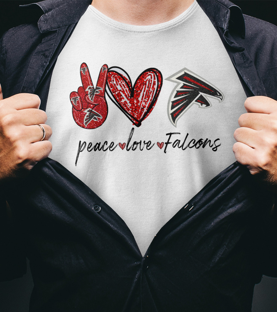 Peace Love Falcons T-Shirt