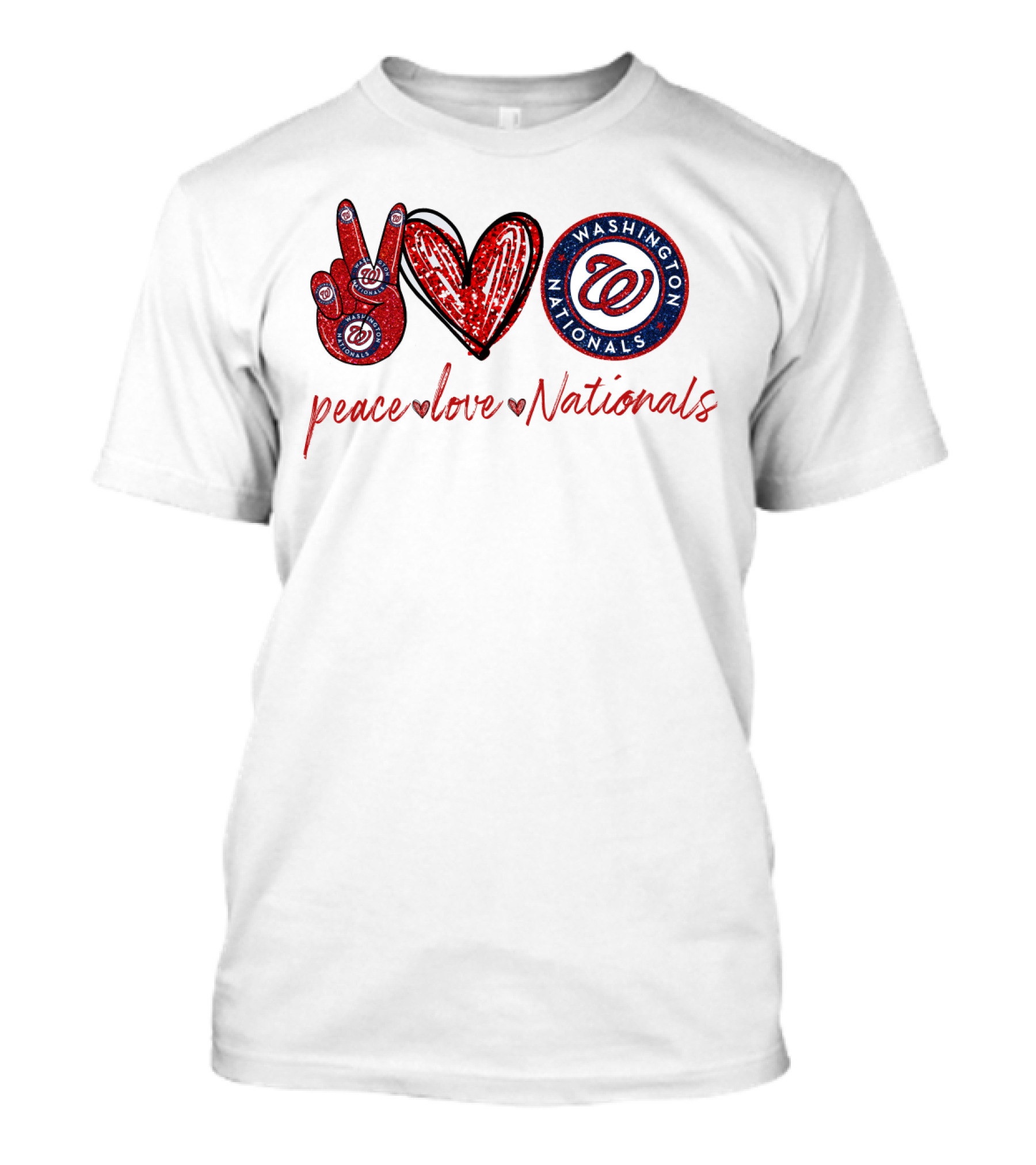 Peace Love Washington Nationals T-Shirt
