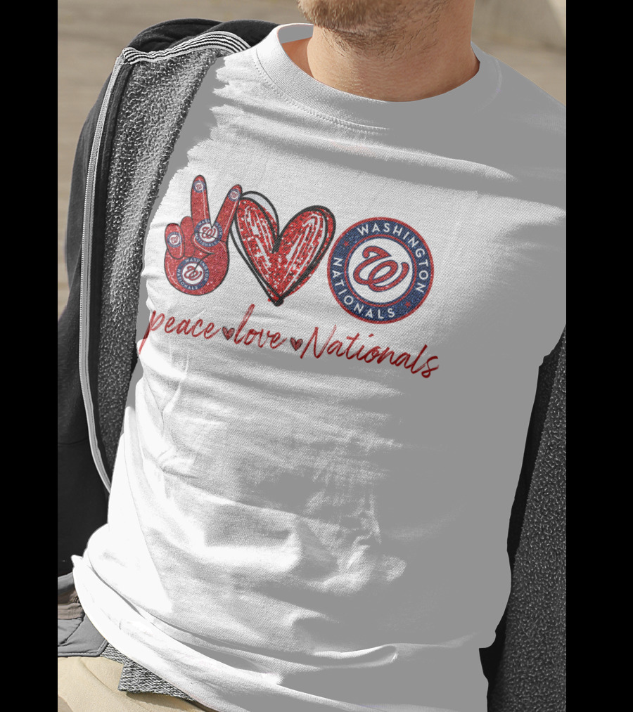 Peace Love Washington Nationals T-Shirt