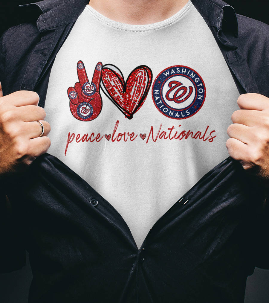 Peace Love Washington Nationals T-Shirt