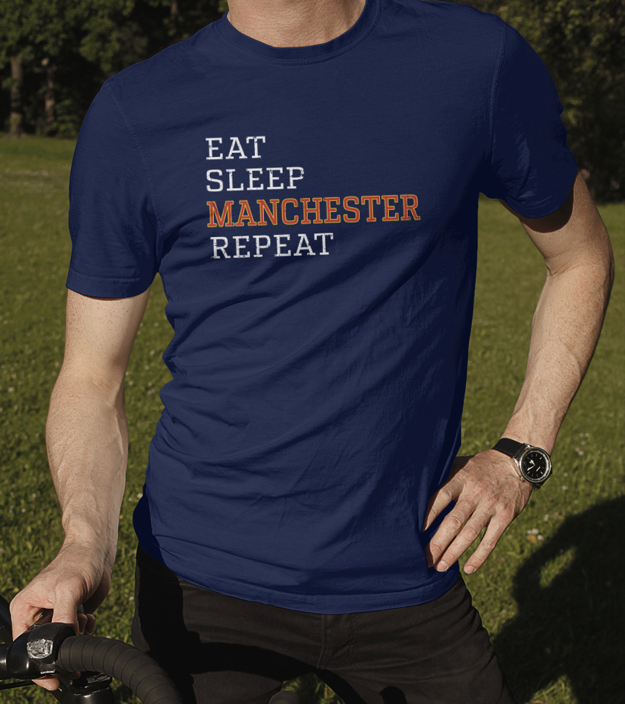 Eat Sleep Manchester Repeat T-Shirt