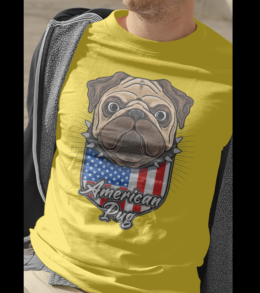 American Pug Bulldog USA T-Shirt