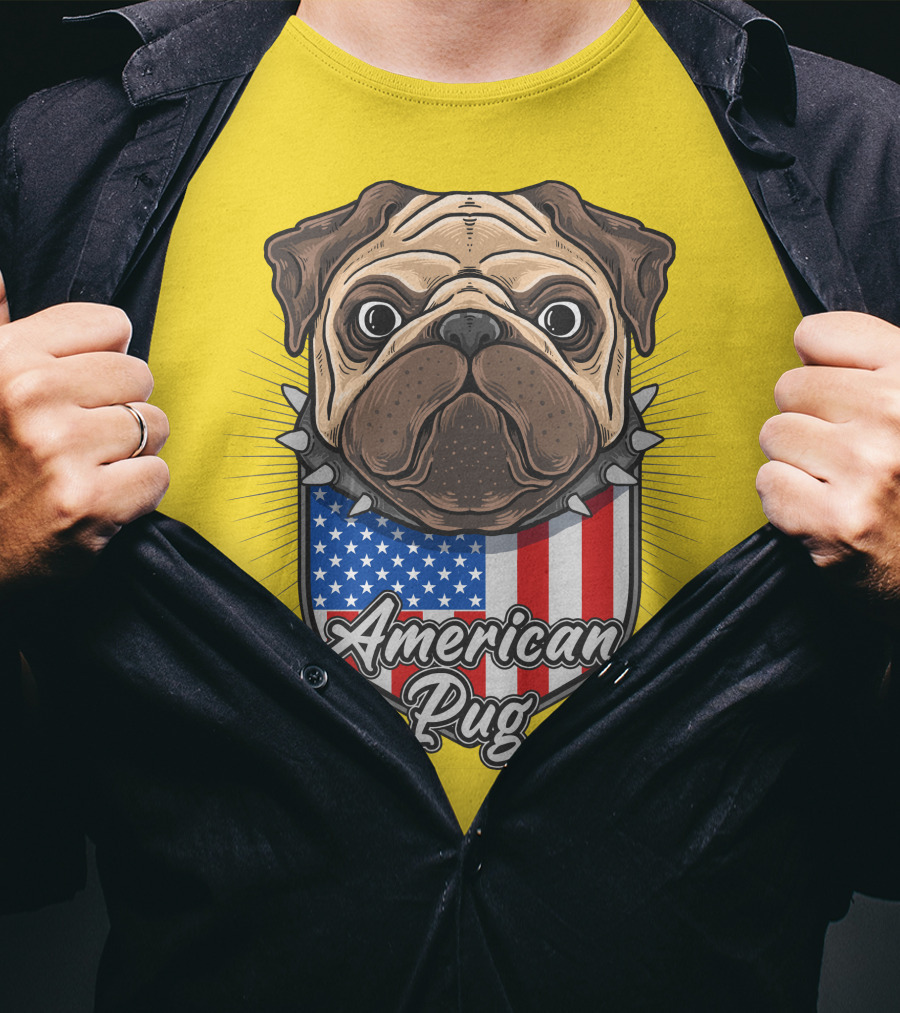 American Pug Bulldog USA T-Shirt