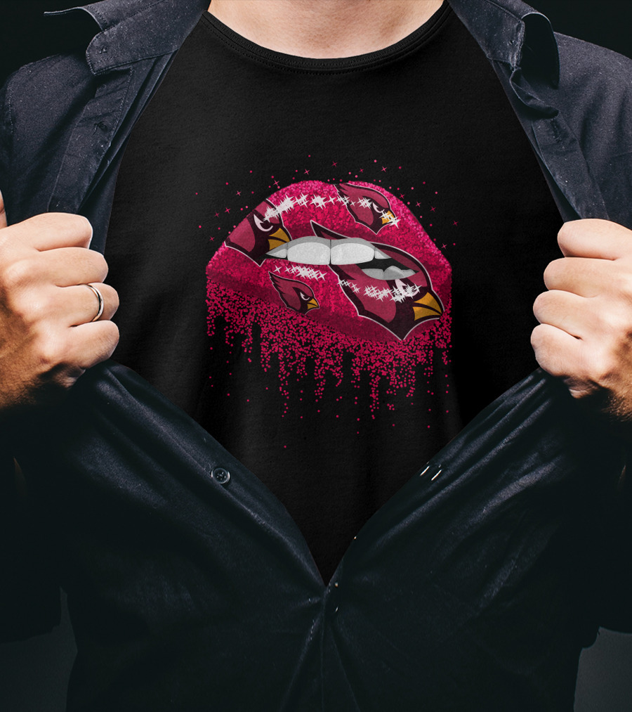 Arizona Cardinals Logo Lips T-Shirt