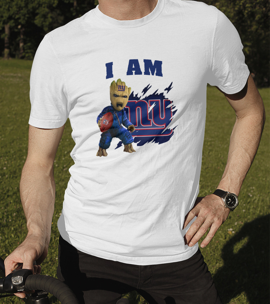I Am Groot New York Giants NFL Football Fan T-Shirt
