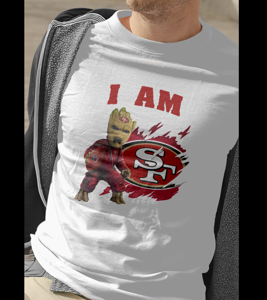 I Am Groot San Francisco 49ers Football Play T-Shirt