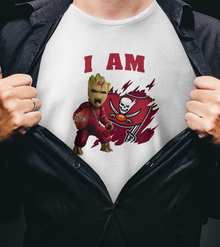 I Am Groot Buccaneers Football Fan T-Shirt