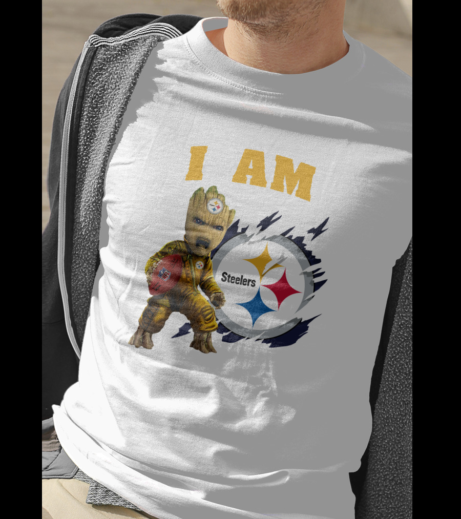 I Am Groot Steelers NFL Football Fan Gear T-Shirt