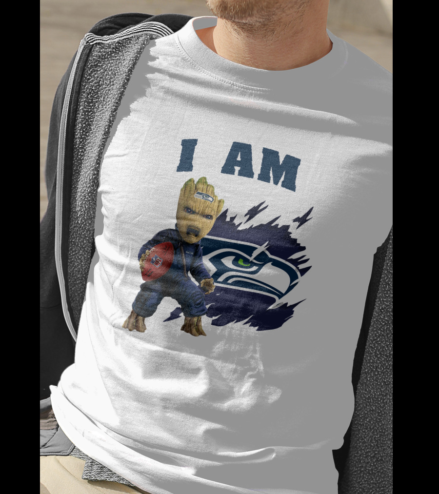 I Am Groot Seattle Seahawks Football T-Shirt