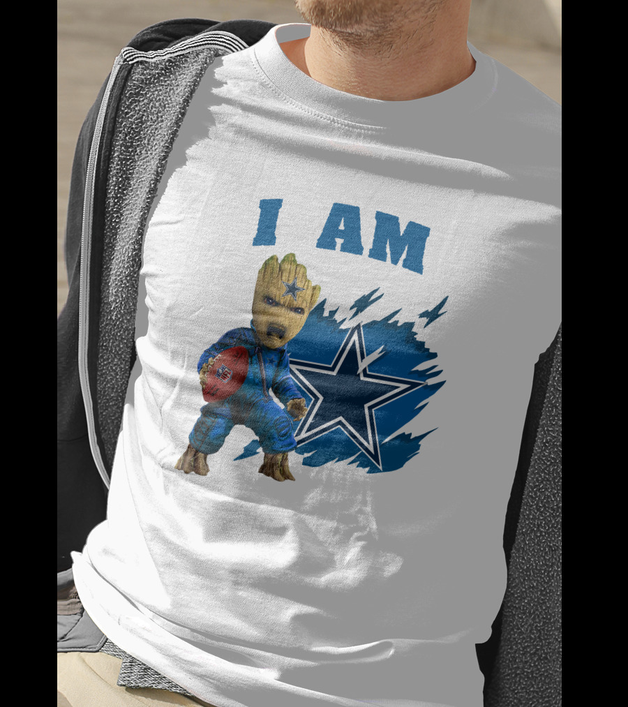 I Am Groot Dallas Cowboys Star Football T-Shirt