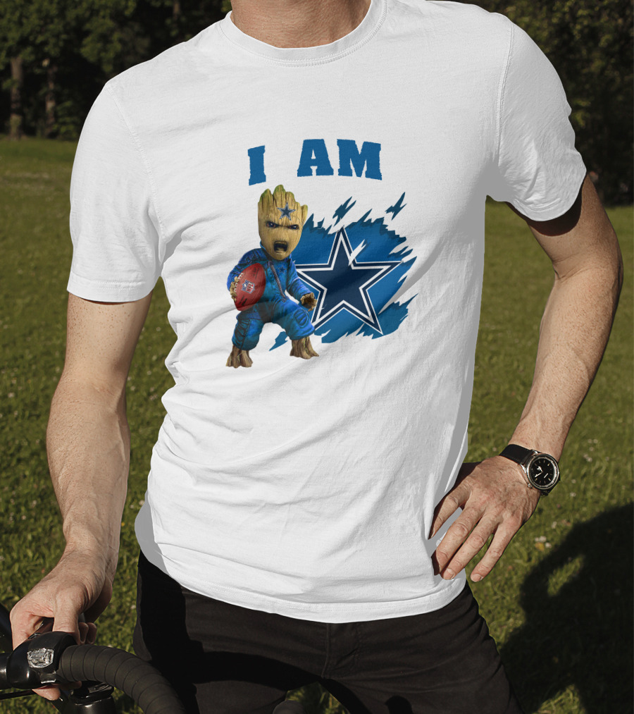 I Am Groot Dallas Cowboys Star Football T-Shirt
