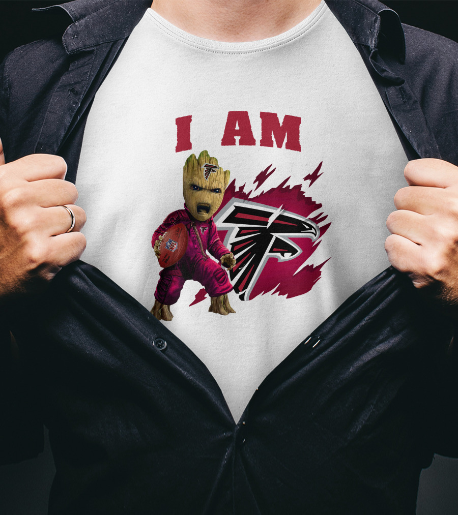 I Am Groot Atlanta Falcons Football Team Fan T-Shirt