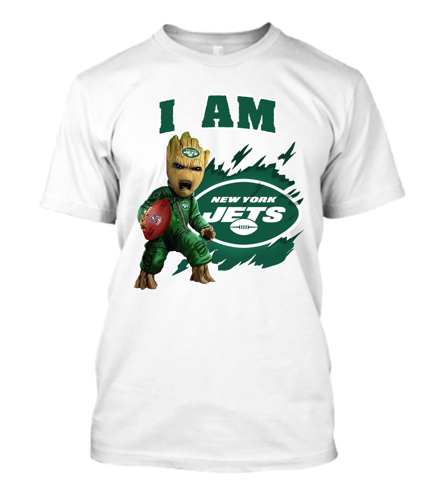I Am Groot New York Jets Football Character T-Shirt