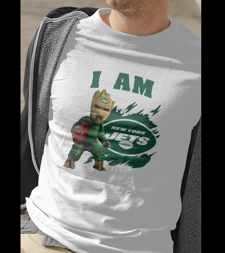 I Am Groot New York Jets Football Character T-Shirt
