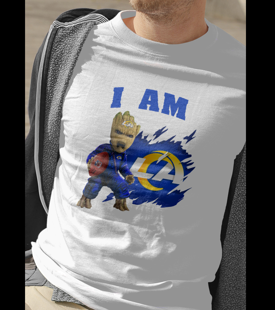 I Am Groot Los Angeles Rams LA Football T-Shirt
