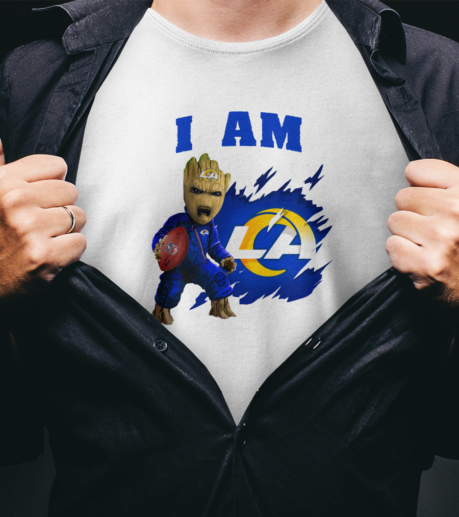 I Am Groot Los Angeles Rams LA Football T-Shirt