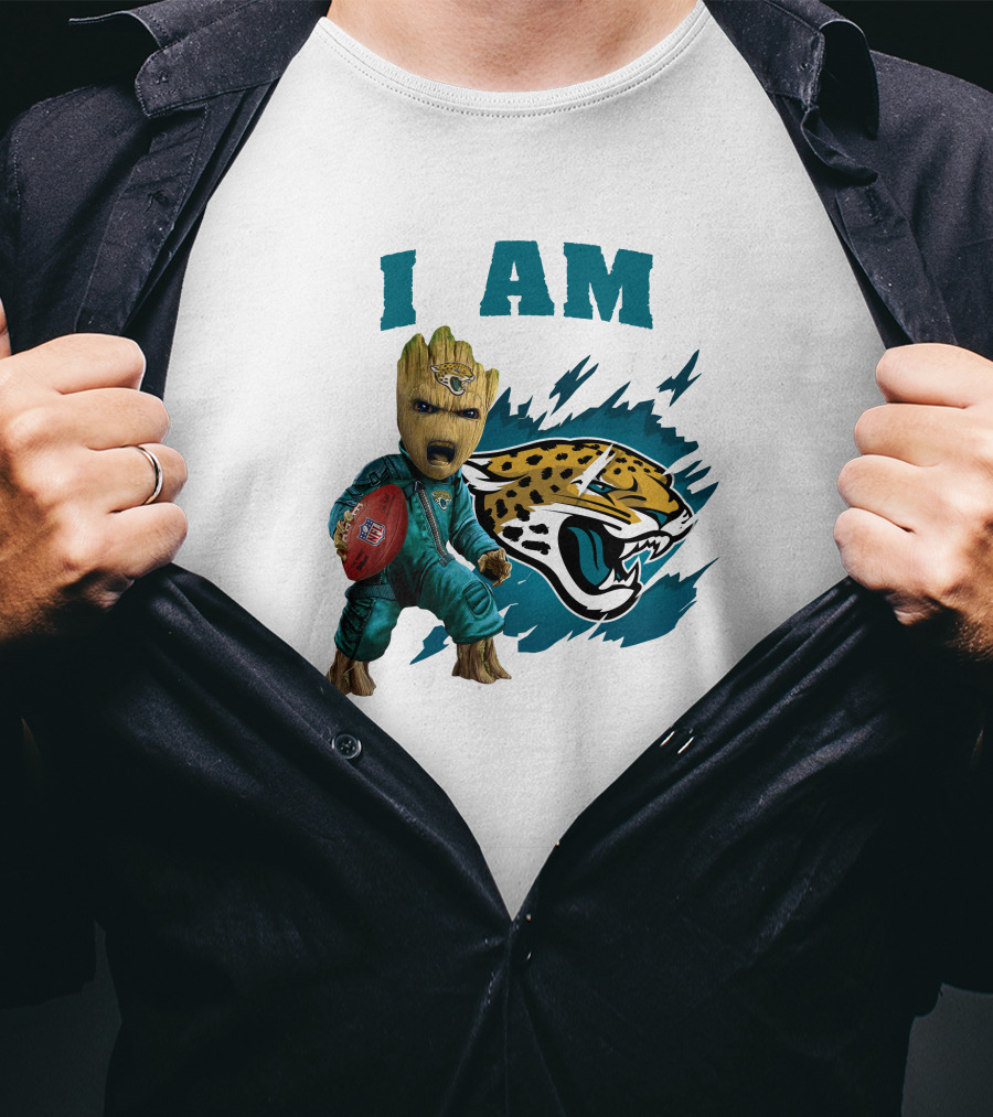 I Am Groot Jacksonville Jaguars Football Fan T-Shirt