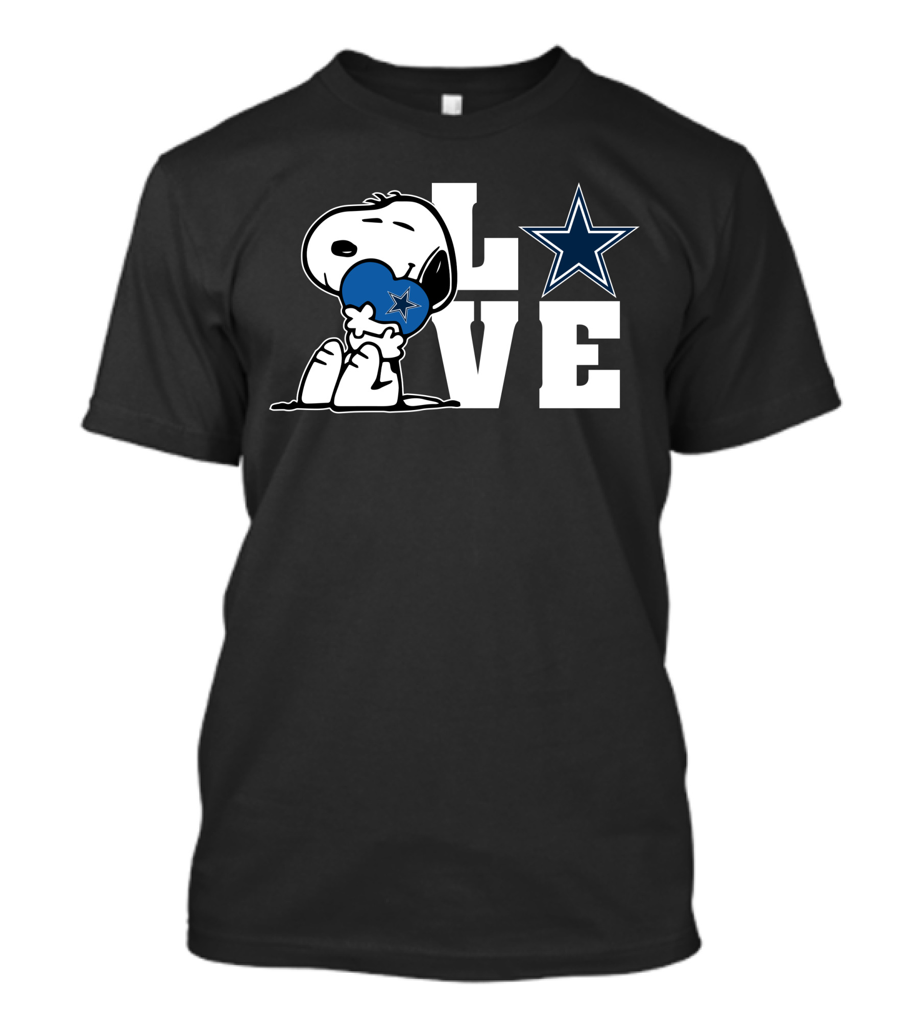 Snoopy Dallas Cowboys Love Star T-Shirt