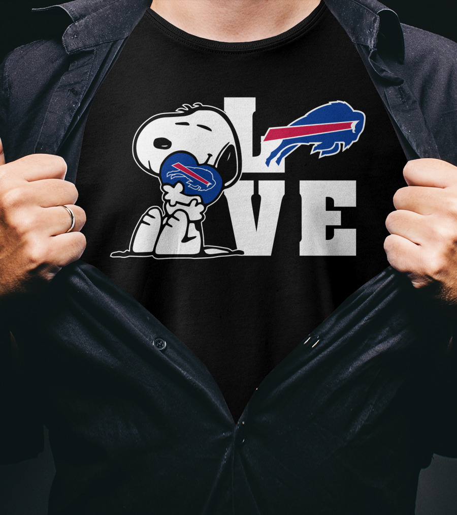 Snoopy Buffalo Bills Love T-Shirt