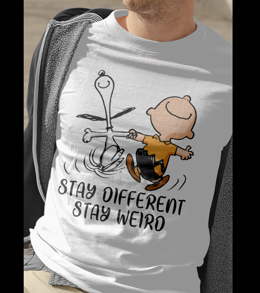 Stay Different Stay Weird Snoopy And Friends Dance T-Shirt