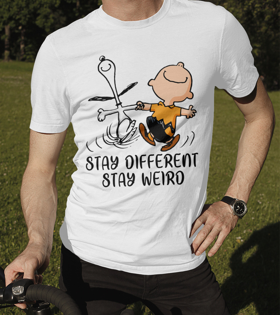 Stay Different Stay Weird Snoopy And Friends Dance T-Shirt