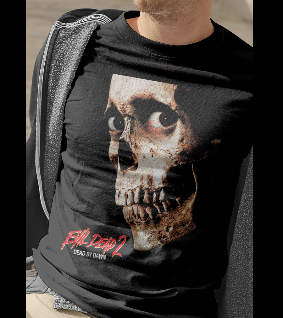 Evil Dead 2 Dead By Dawn Skull Face T-Shirt