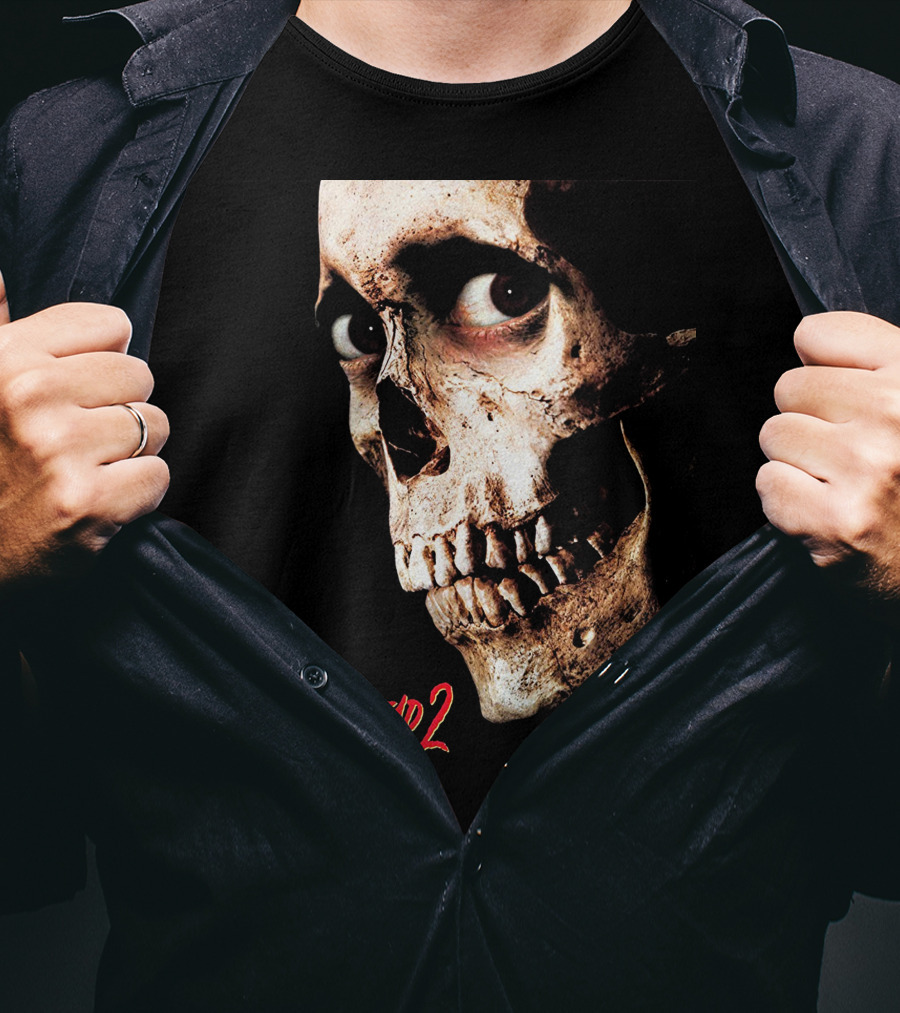 Evil Dead 2 Dead By Dawn Skull Face T-Shirt