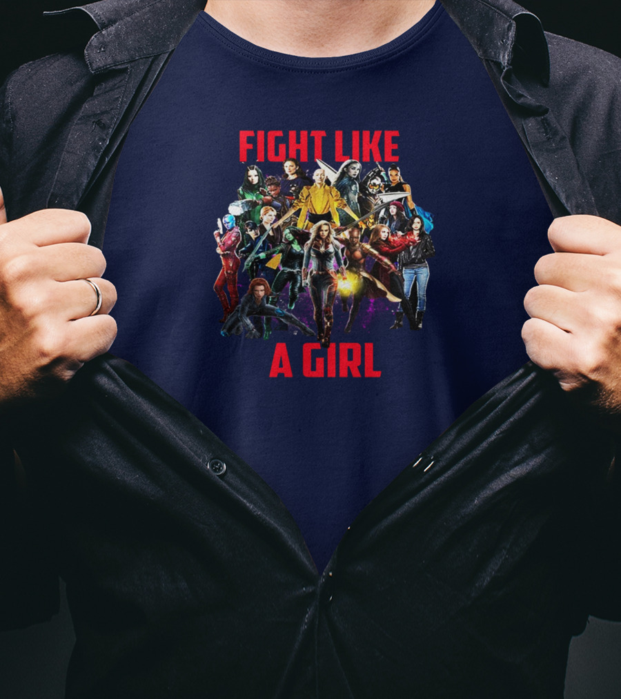 FIGHT LIKE A GIRL Marvel Heroes Empowerment Ensemble T-Shirt