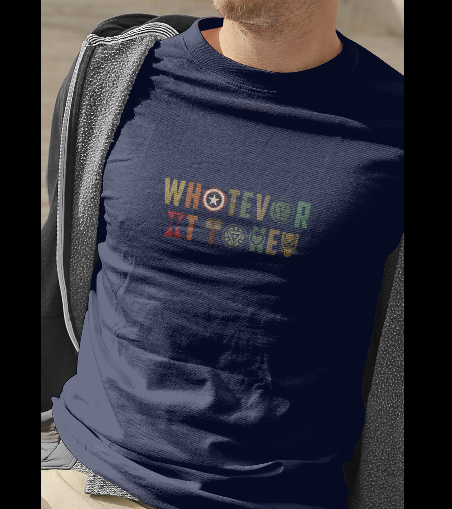 Whatever It Takes Avengers Symbols Captain America Iron Man Thor Hulk Black Panther T-Shirt