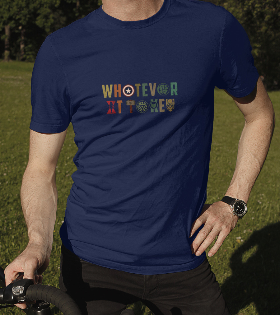 Whatever It Takes Avengers Symbols Captain America Iron Man Thor Hulk Black Panther T-Shirt