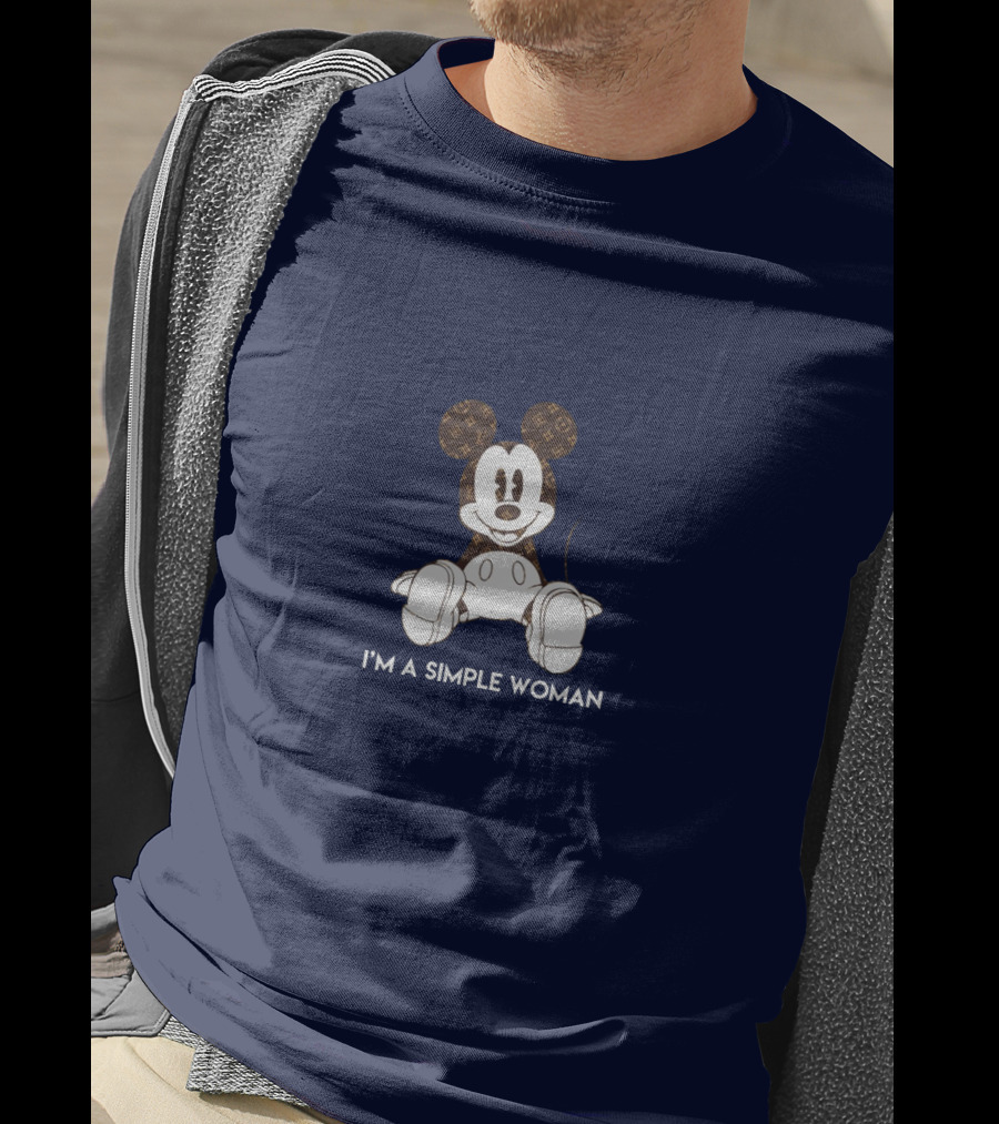 I'm A Simple Woman Mickey LV-Inspired T-Shirt