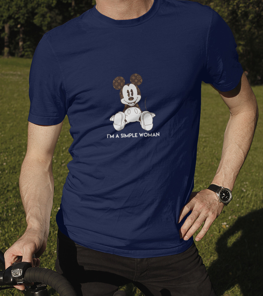 I'm A Simple Woman Mickey LV-Inspired T-Shirt
