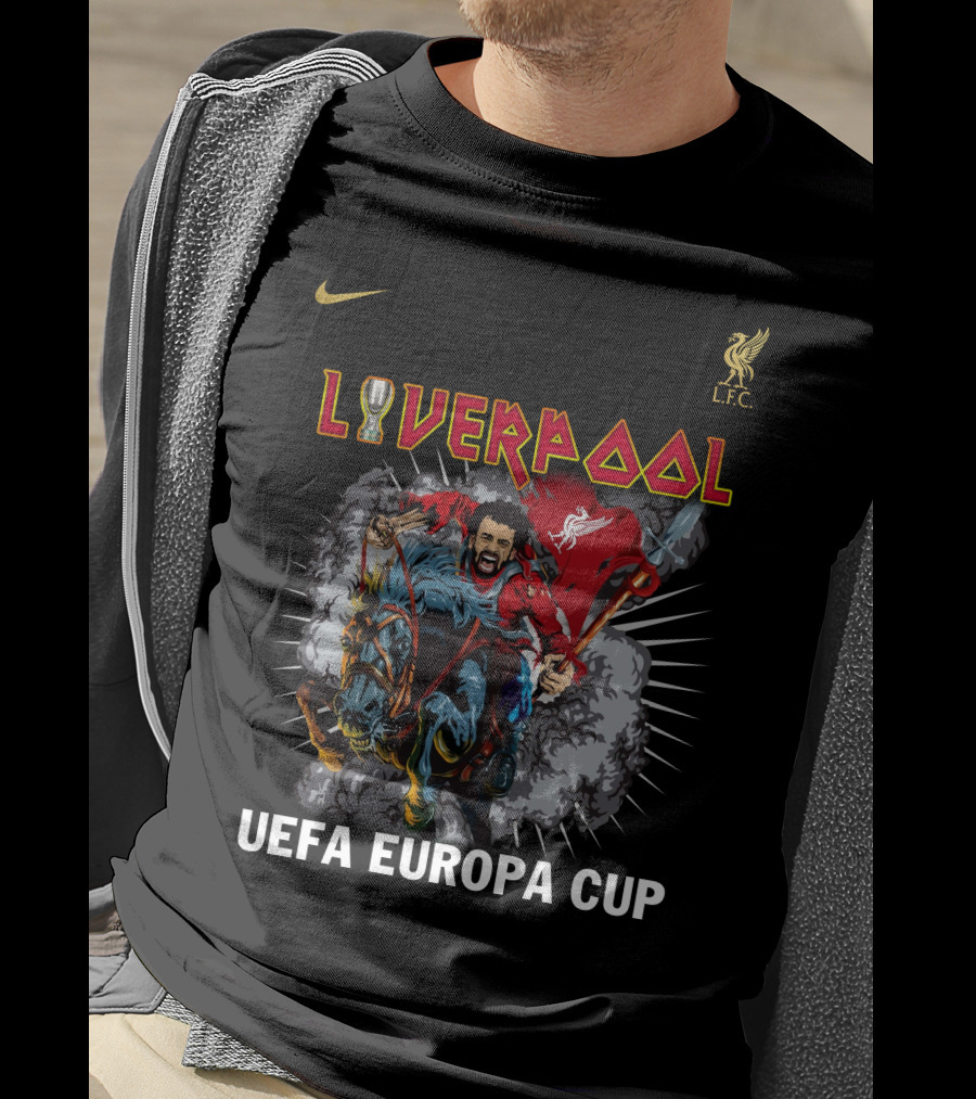 Liverpool UEFA Europa Cup Iron Mahn Liv LFC T-Shirt