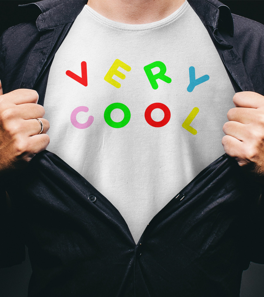 Very Cool Colorful Block Letters T-Shirt