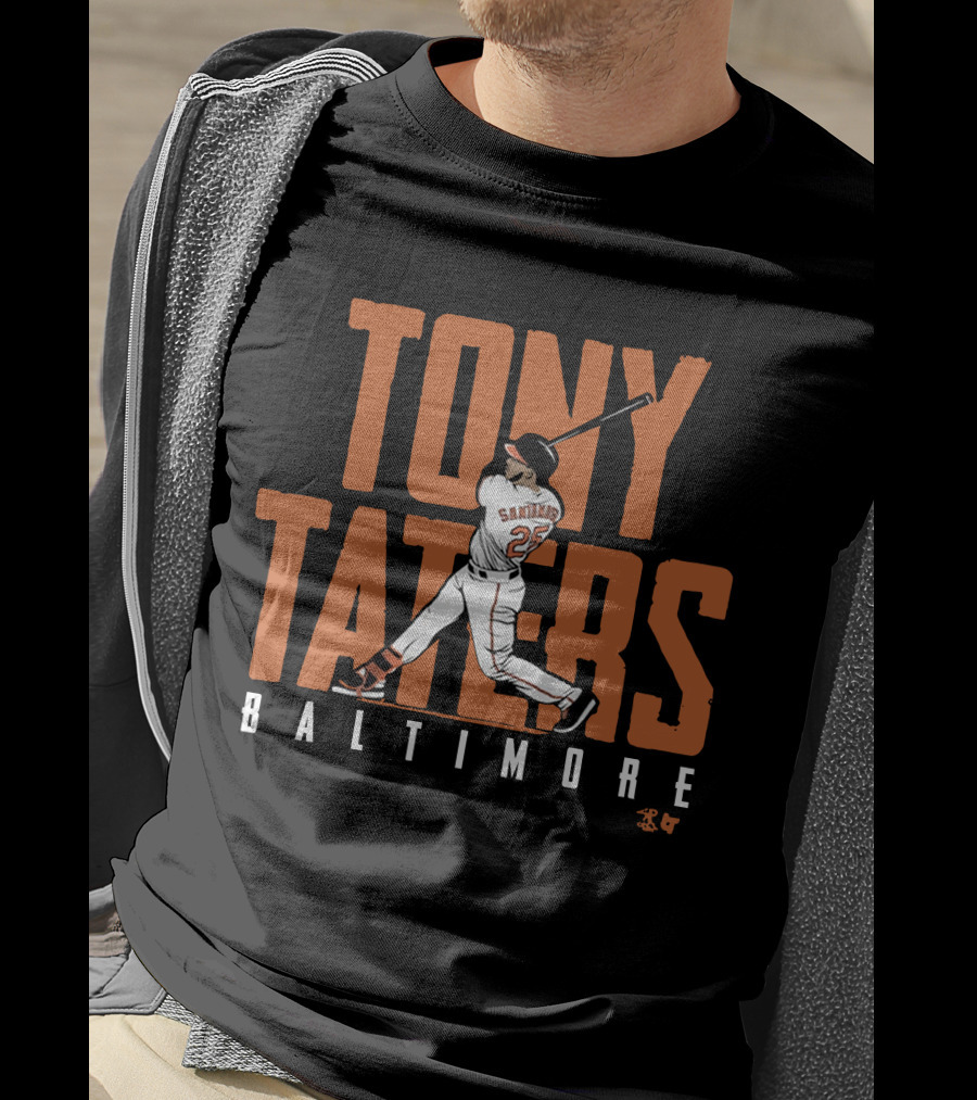 Tony Taters Baltimore Baseball Swinging Legend T-Shirt