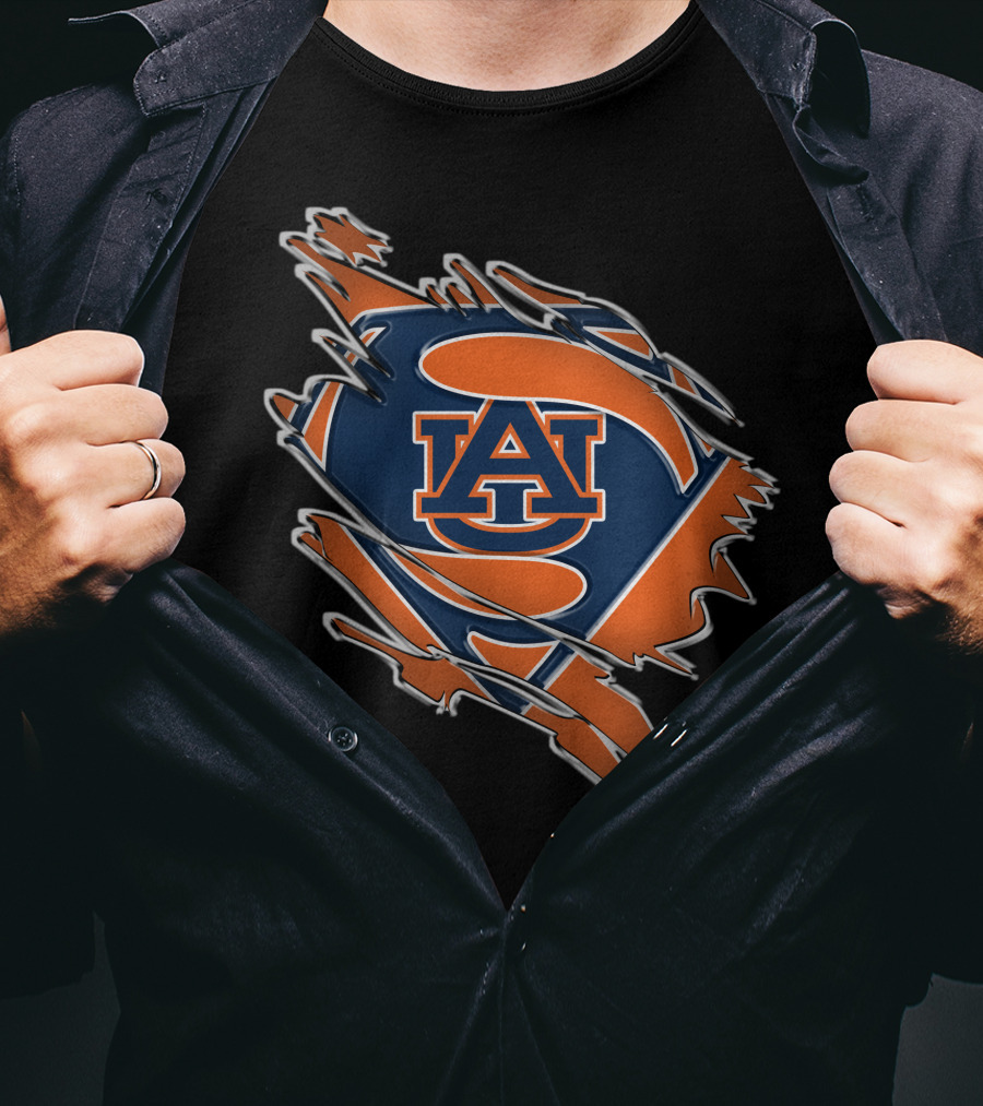 Auburn Tigers AU Superman T-Shirt