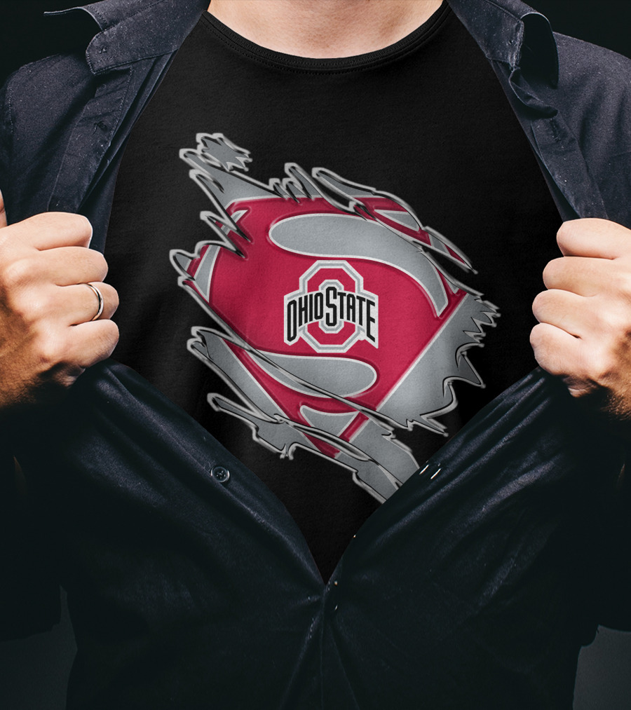 Ohio State Buckeyes Superman Logo Iconic T-Shirt