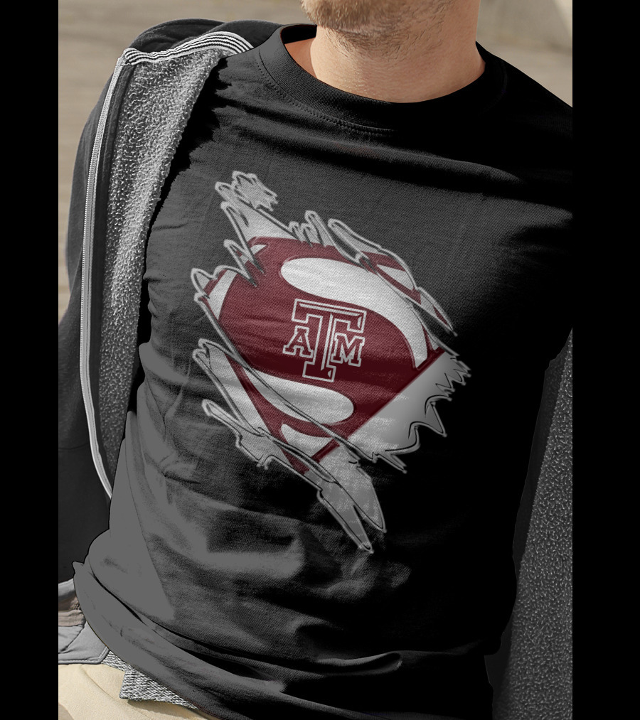 Texas A&M Aggies Logo Shield Tear T-Shirt